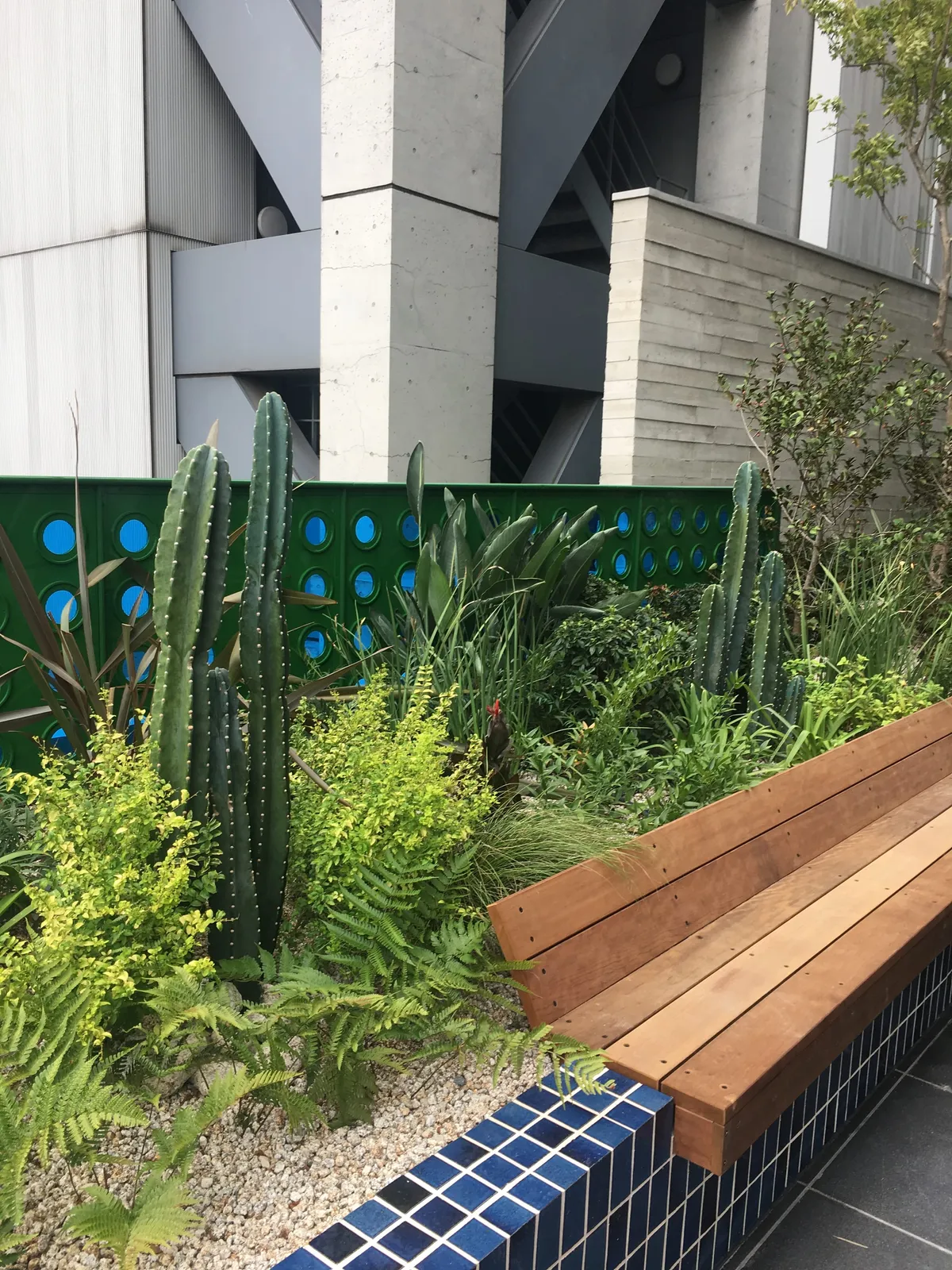 Exterior Lounge detail at Aoyama Building, Tokyo