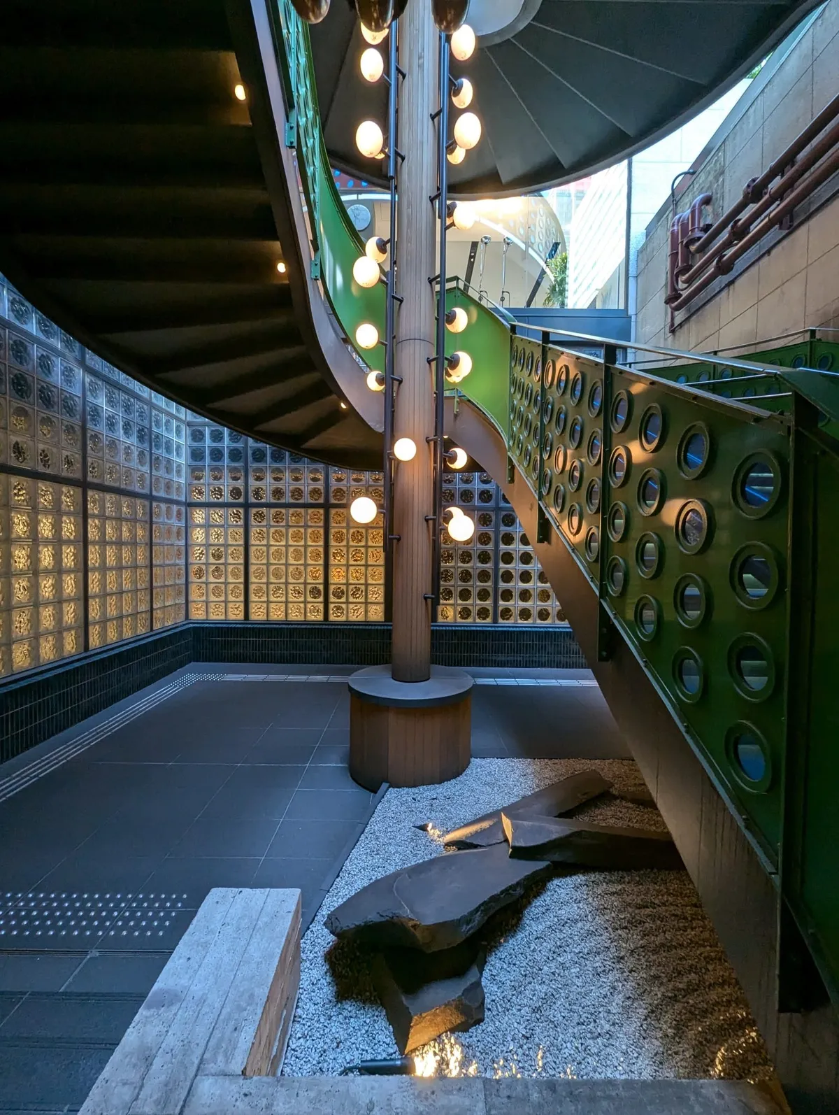 Feature Stair from Subway to Main Bldg Entry at Aoyama Building, Tokyo