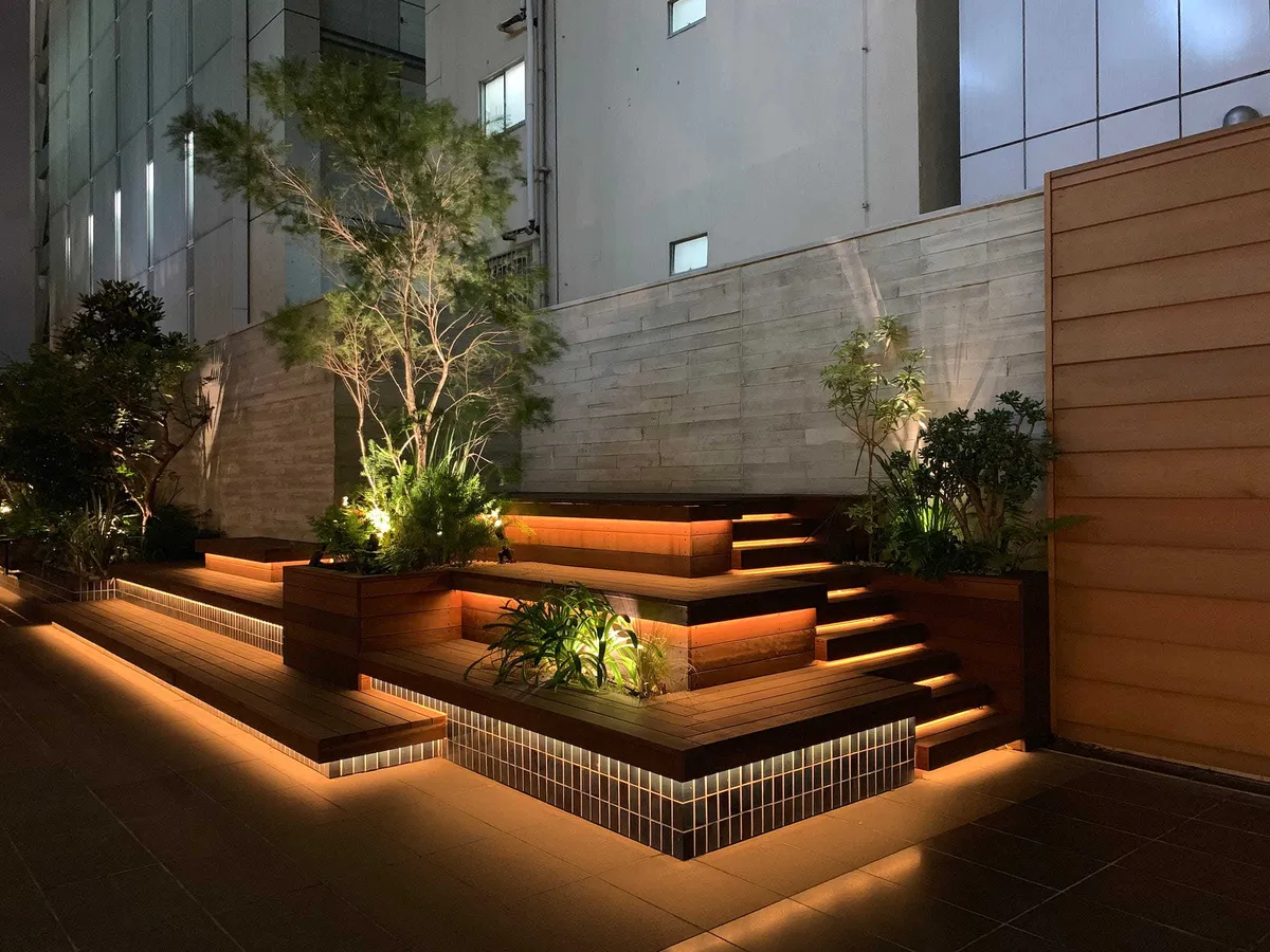 Exterior Lounge at Aoyama Building, Tokyo