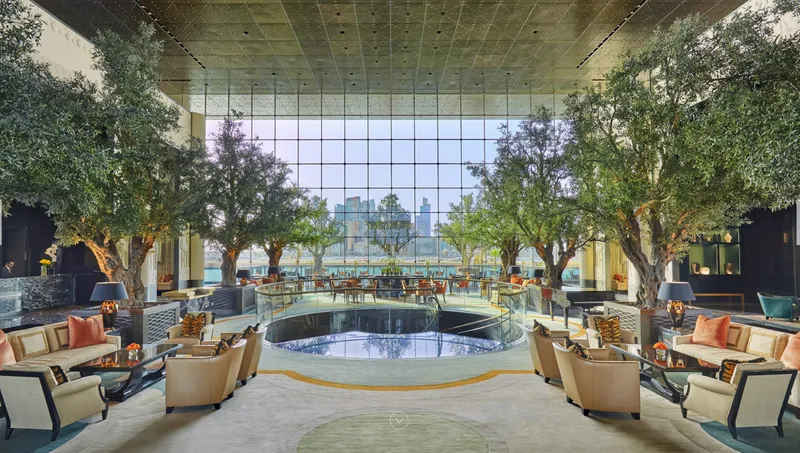 Lobby Lounge and Restaurant, day view at Four Seasons Hotel Bahrain Bay
