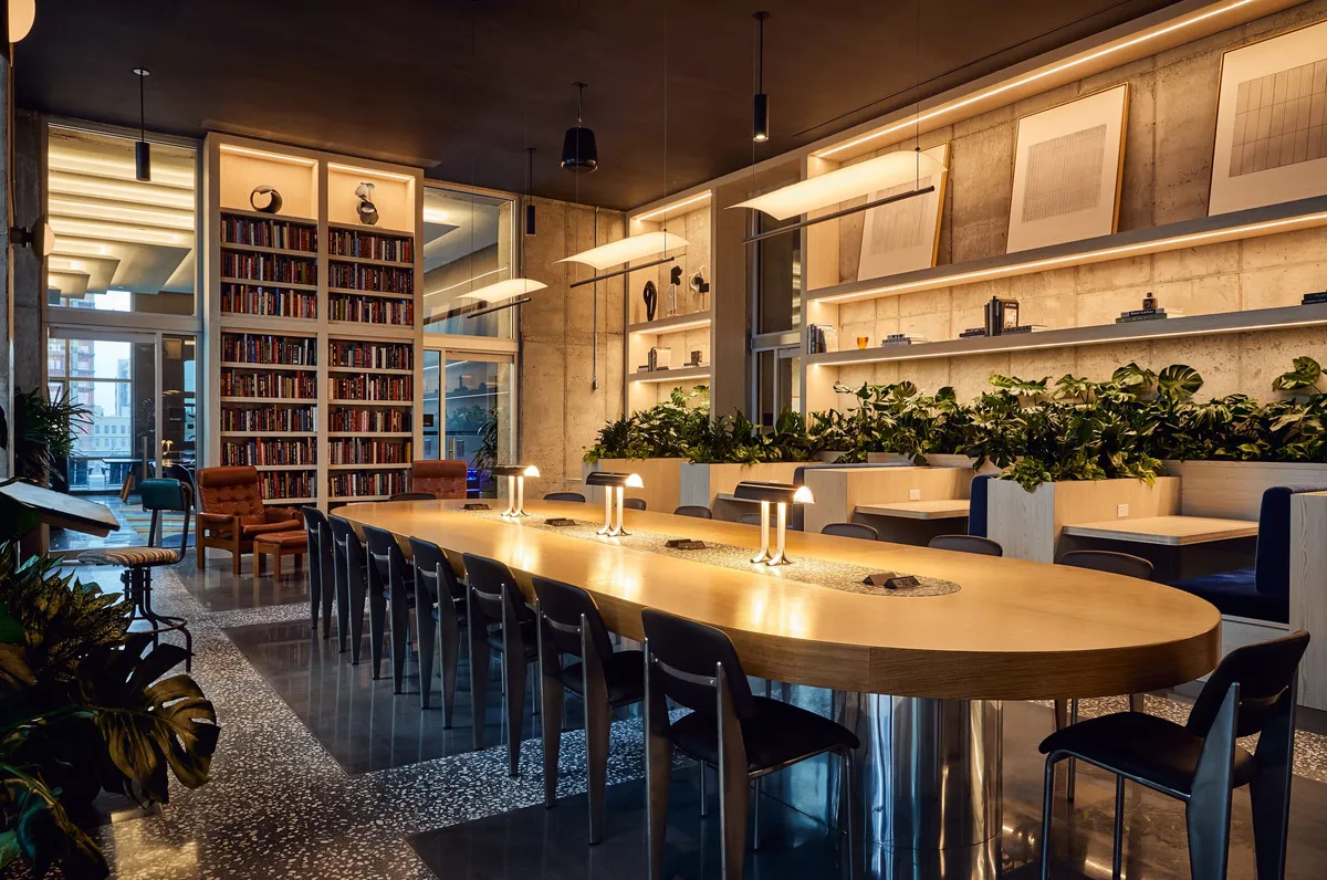 Coworking Lounge at Journal Squared Tower 3, Jersey City