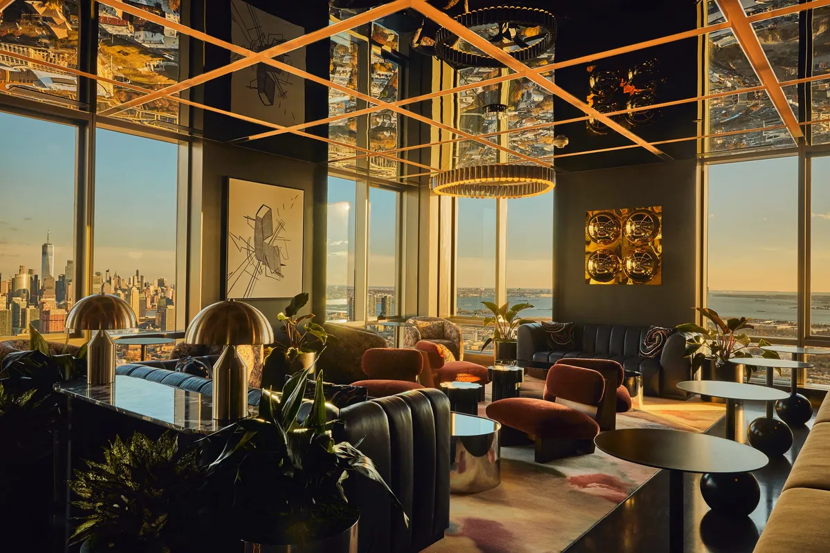 Sky Lounge, 59th Floor at Journal Squared Tower 3, Jersey City