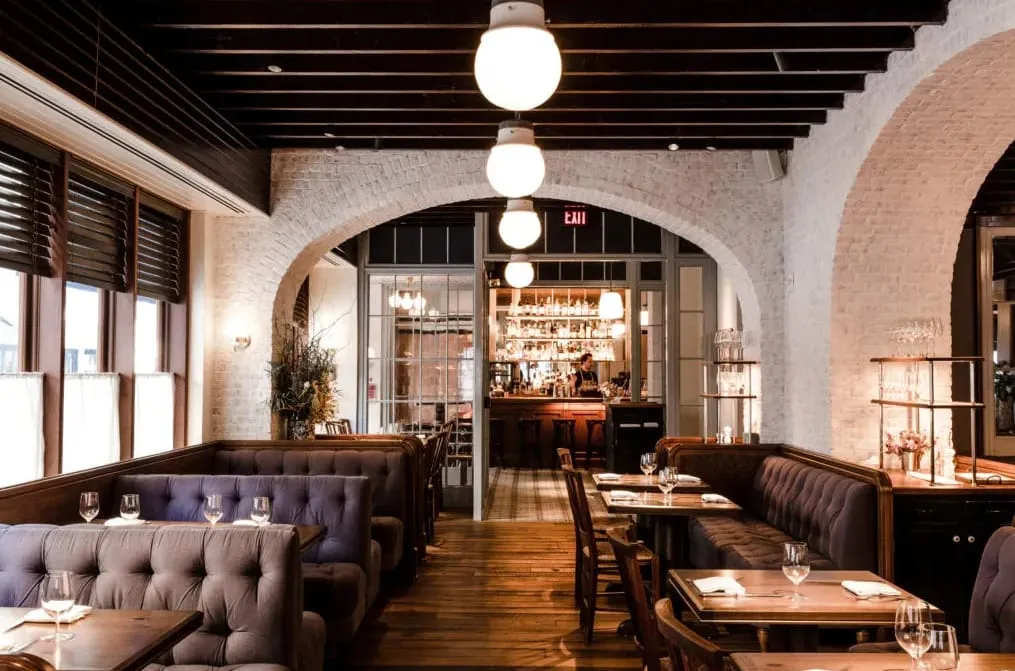 Dining Room looking to bar at The Love, Philadelphia