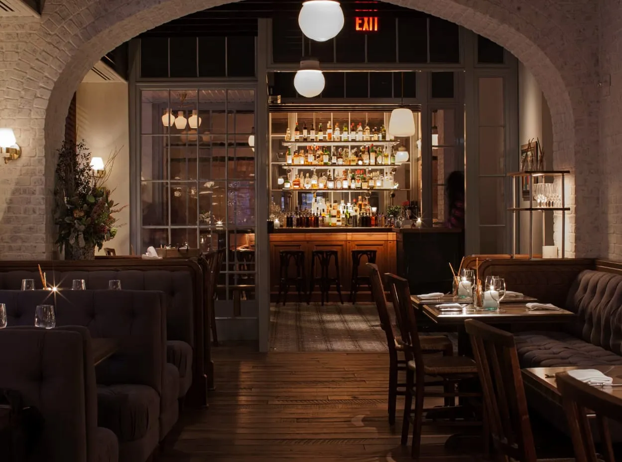 Dining Room looking to bar at The Love, Philadelphia
