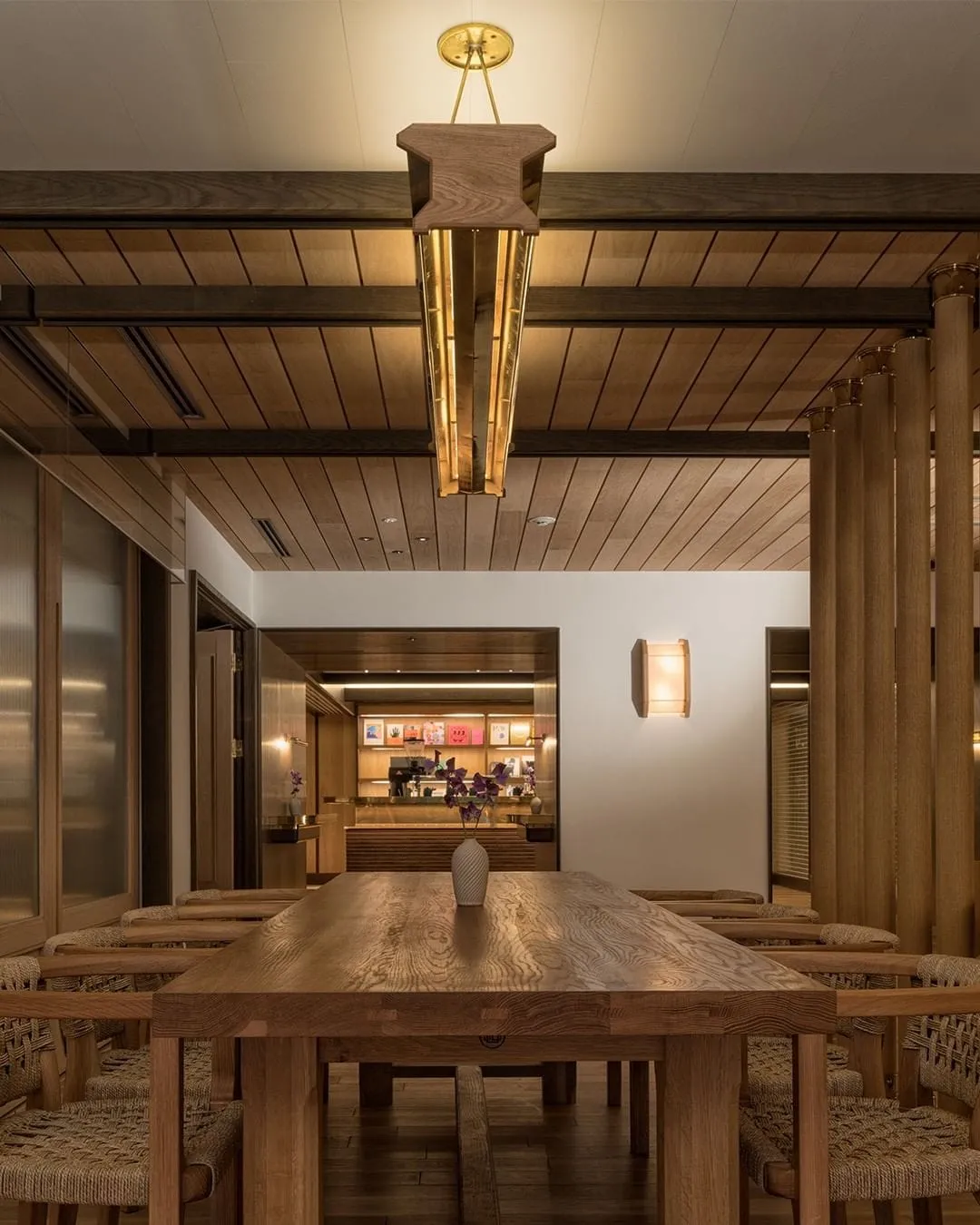 View of Cafe from Event Space at Treehouse, Tokyo