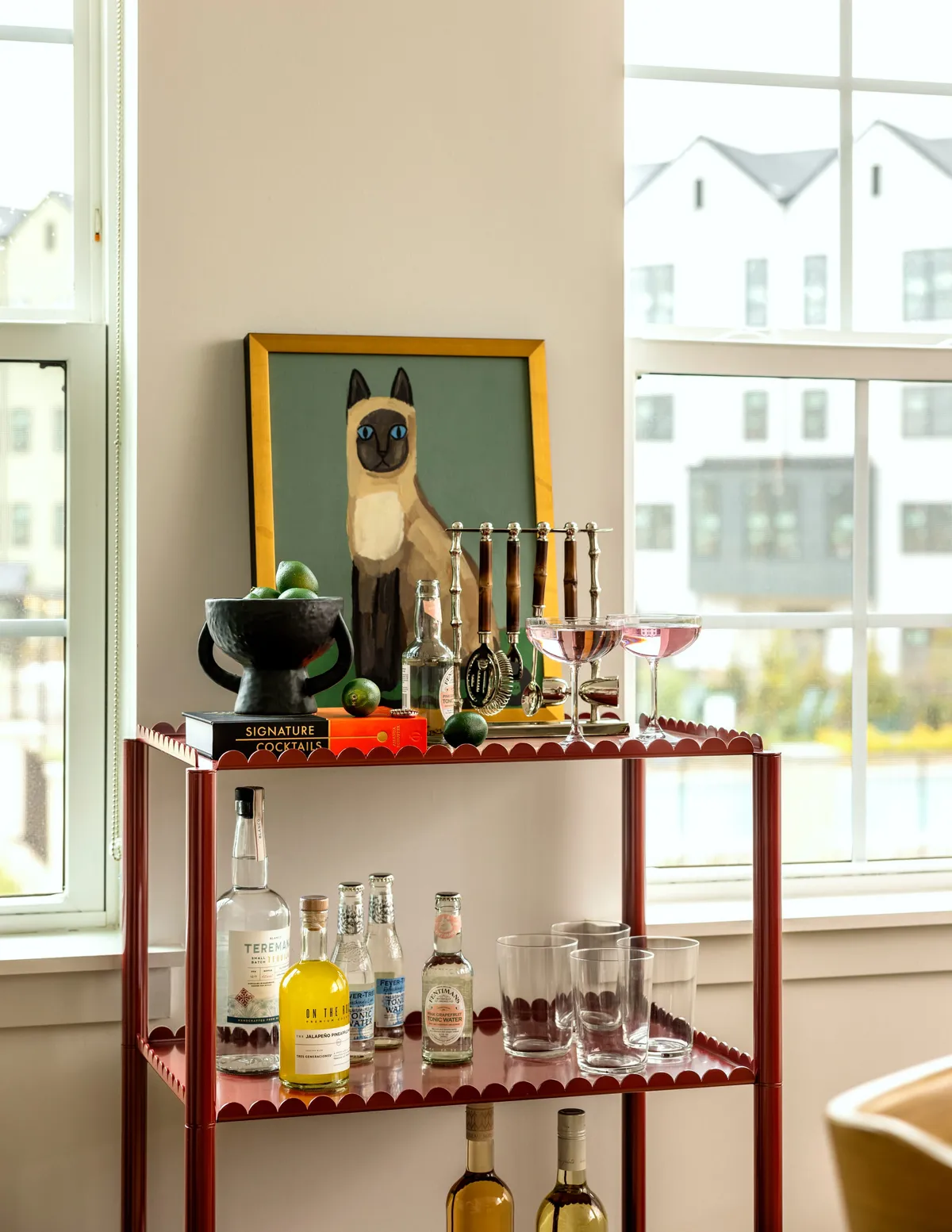 Model Residence, Bar Cart at Valley View, East Hanover