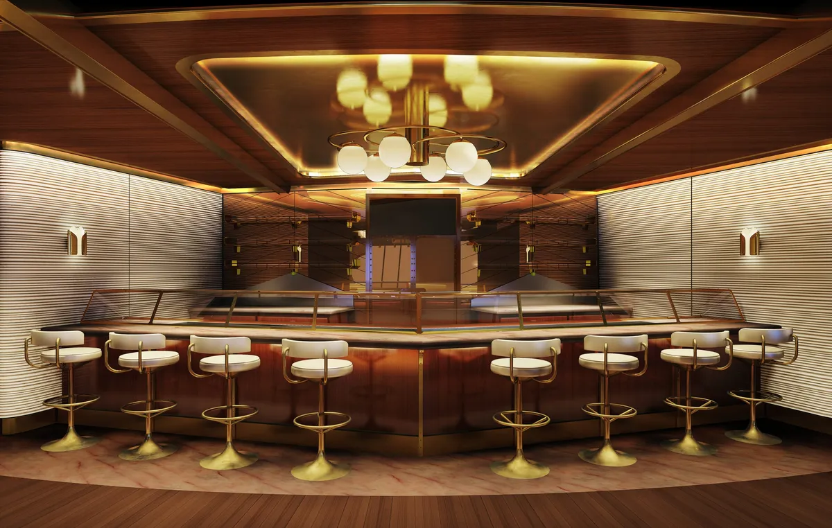 The Wake, oyster bar aboard the Scarlet Lady