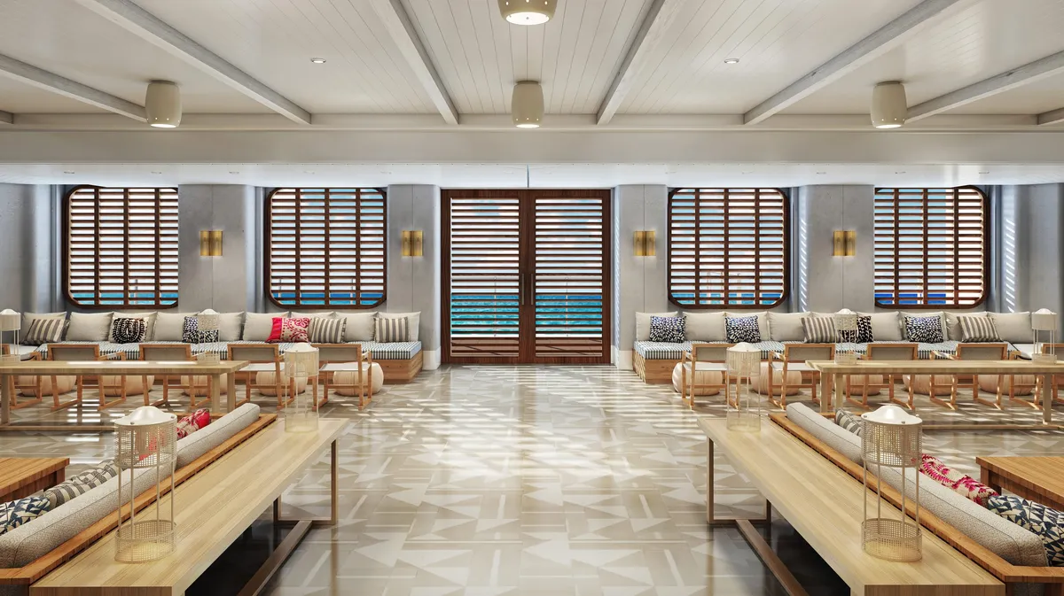 The Dock House aboard the Scarlet Lady