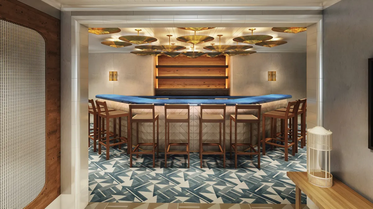 The Dock House, bar aboard the Scarlet Lady
