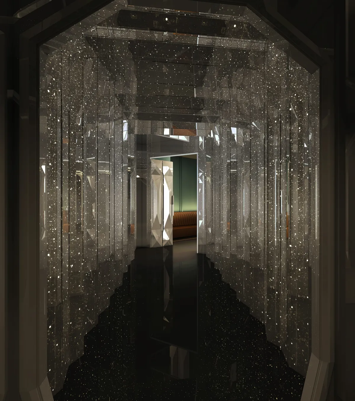 The Manor, mirrored entry aboard the Scarlet Lady