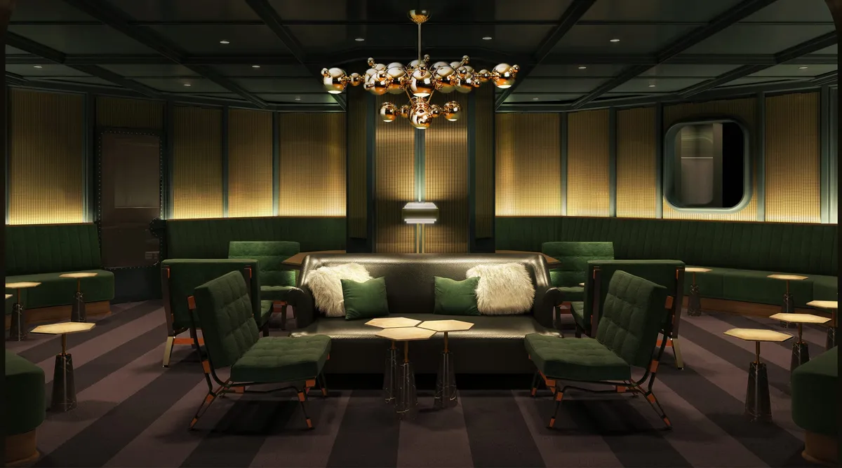 The Manor, VIP lounge aboard the Scarlet Lady